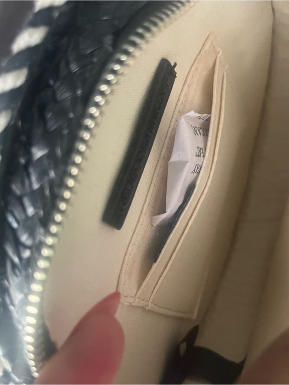 Rebecca Minkoff Round Straw Crossbody Bag - Picture 2 of 6